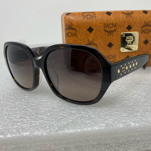 MCM Accessories - MCM Women's Black/Havana Square Fashion Sunglass